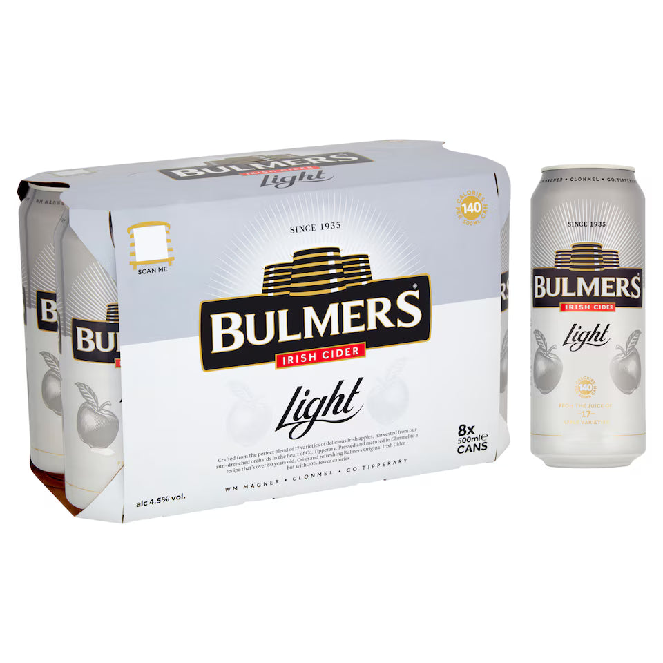 Bulmers Light Cider  - 8 x 500ml