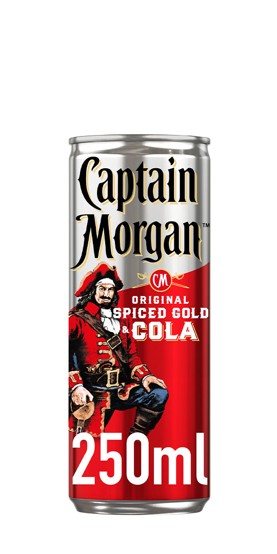Captain Morgan Rum &amp; Cola 25cl Ready to drink Premix