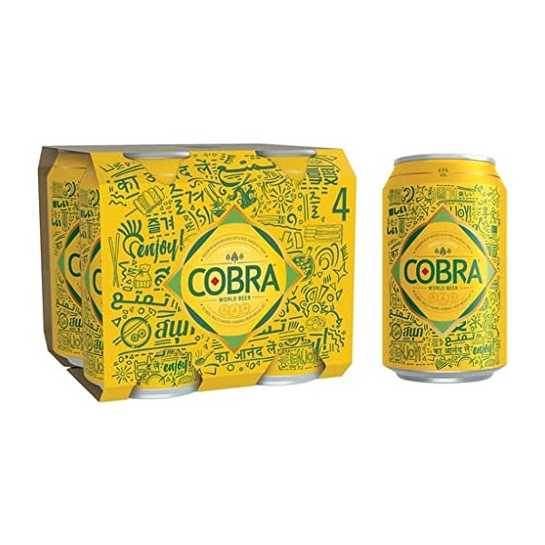 Cobra Beer 4pk - Molloys