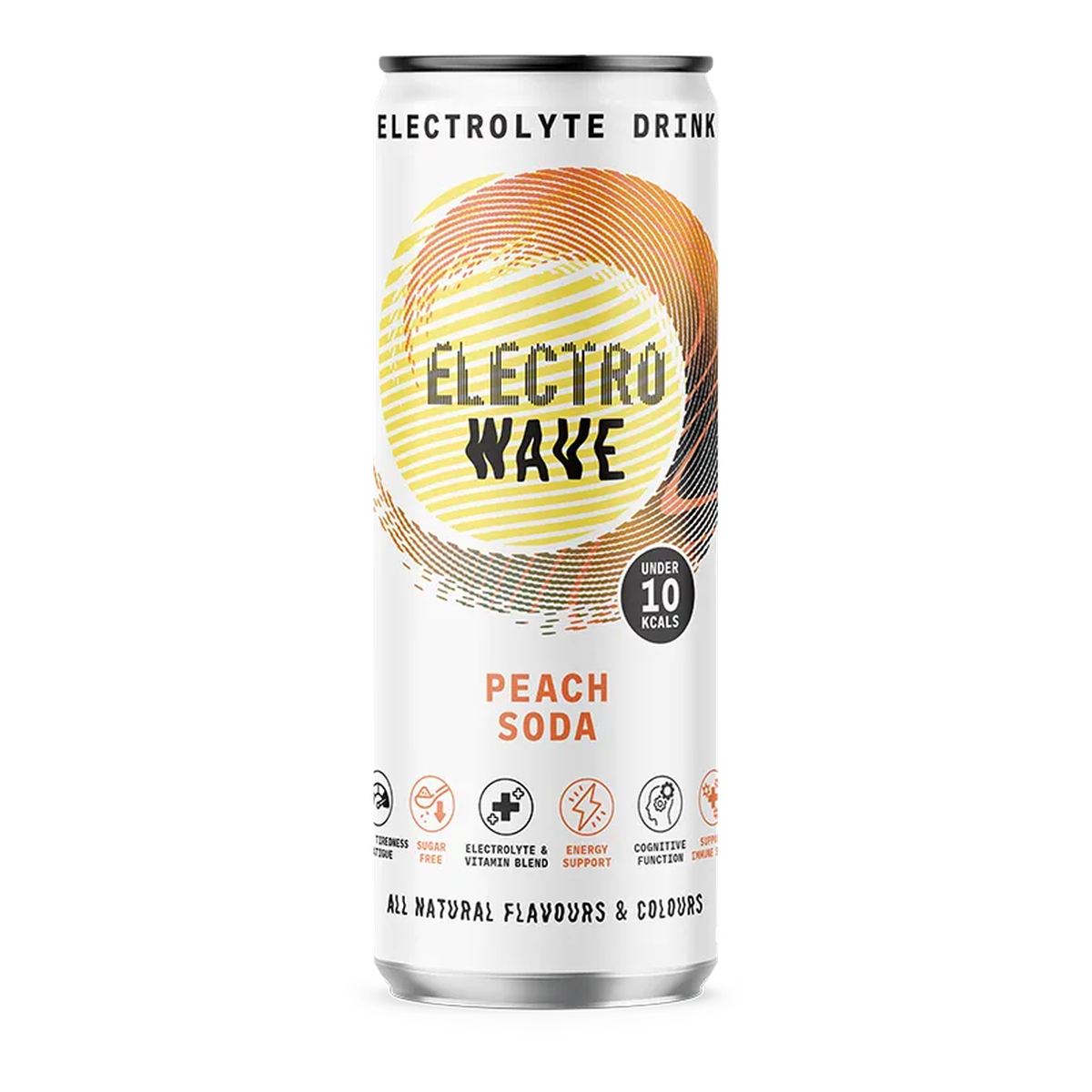 Electrowave Peach Soda 33cl Can