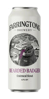 Farringtons Bearded Badger Oatmeal Stout 44cl