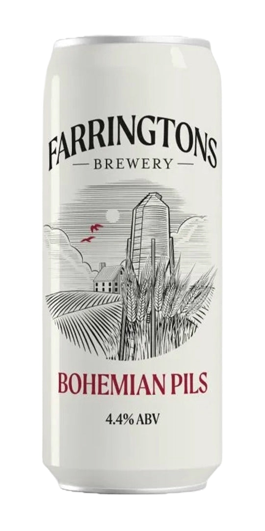 Farringtons Bohemian Pils 44cl Can 4.4%