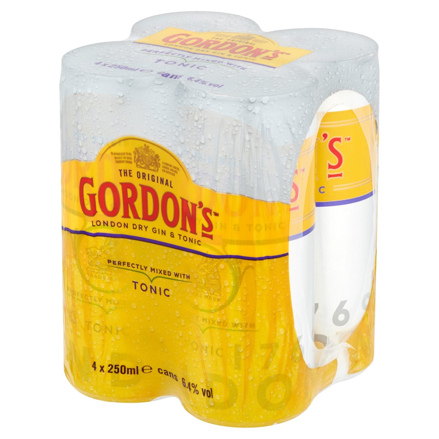 Gordons Gin & Tonic Premix 4pk 250ml Can