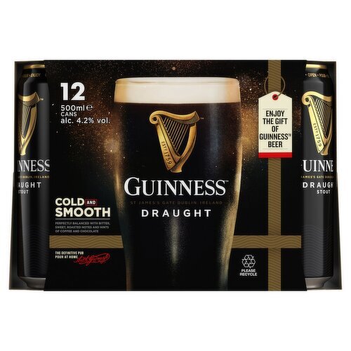 Guinness Draught - 12 x 500ml