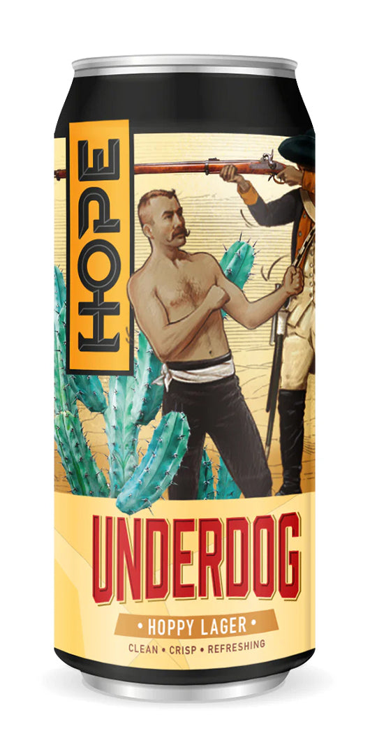 Hope Underdog Hoppy Lager 44cl - Molloys