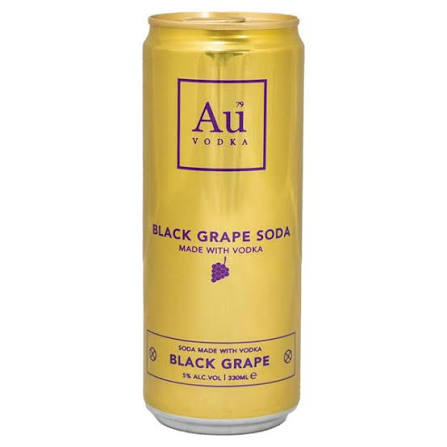 Au Vodka Black Grape 33cl Can 5%