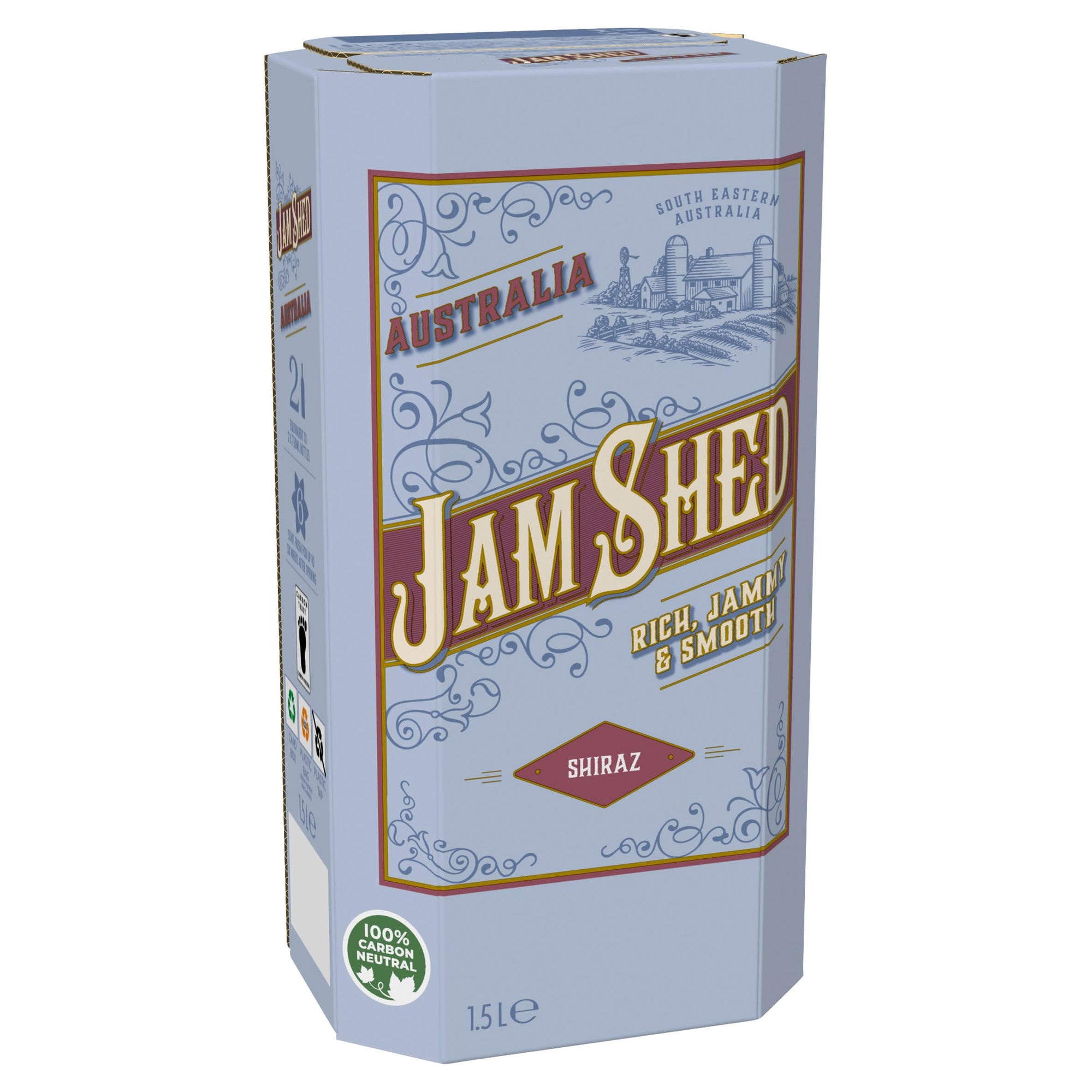 Jam Shed Shiraz 1.5L - Boxed Wine