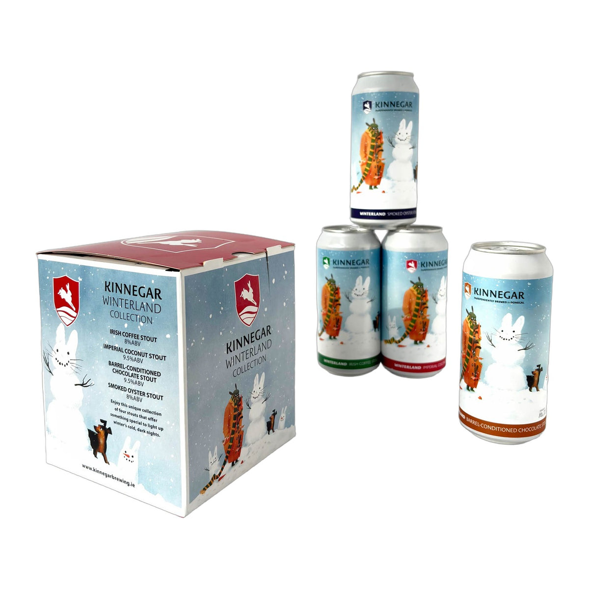 Kinnegar Winterland Collection Stout - 4 x 440ml Can