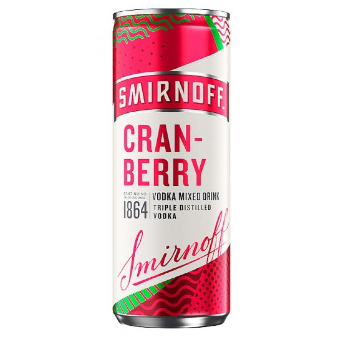 Smirnoff Vodka &amp; Cranberry Ready to drink Premix 250ml