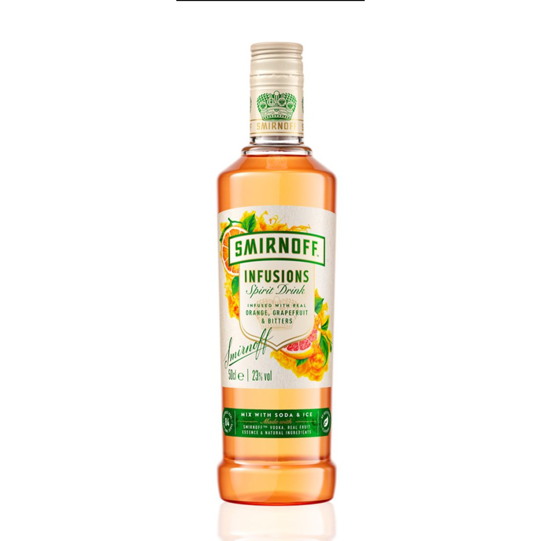 Smirnoff Infusions Orange &amp; Grapefruit Vodka 50cl