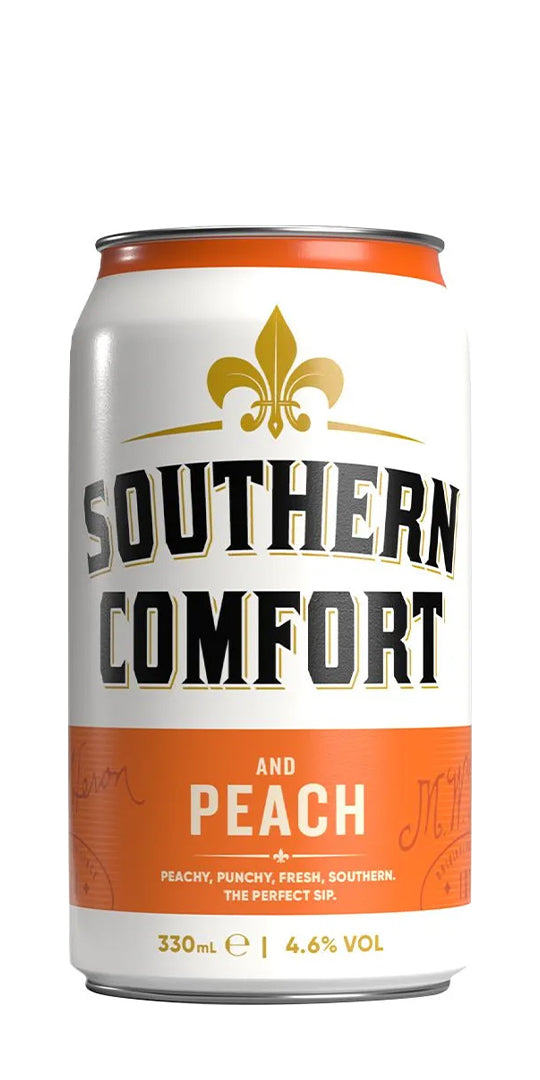 Southern Comfort &amp; Peach 33cl Can 4.6%