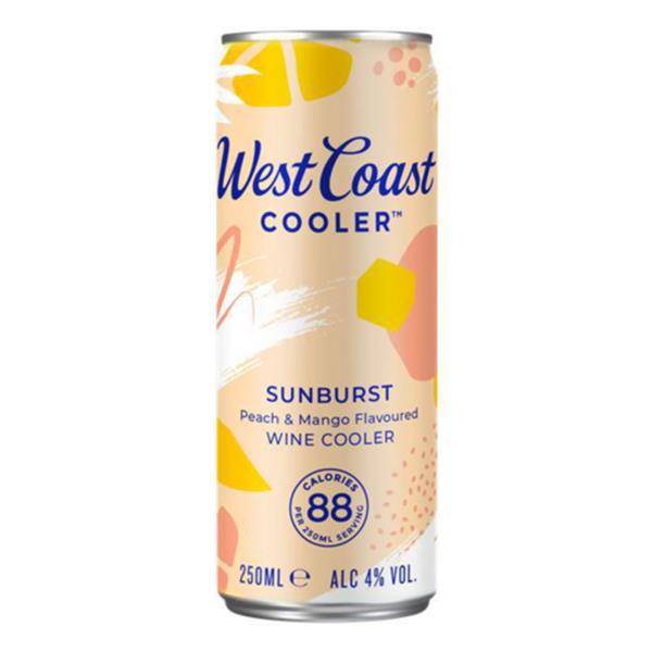 West Coast Cooler Sunburst 25cl Can 4%
