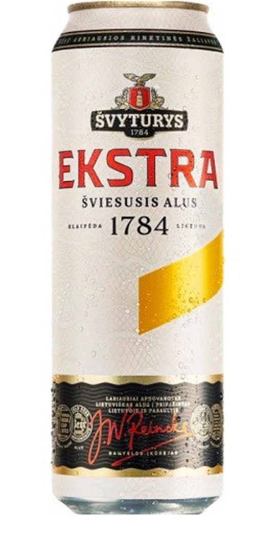 Svyturys Ekstra Beer 568ml Can 5.2% - Molloys