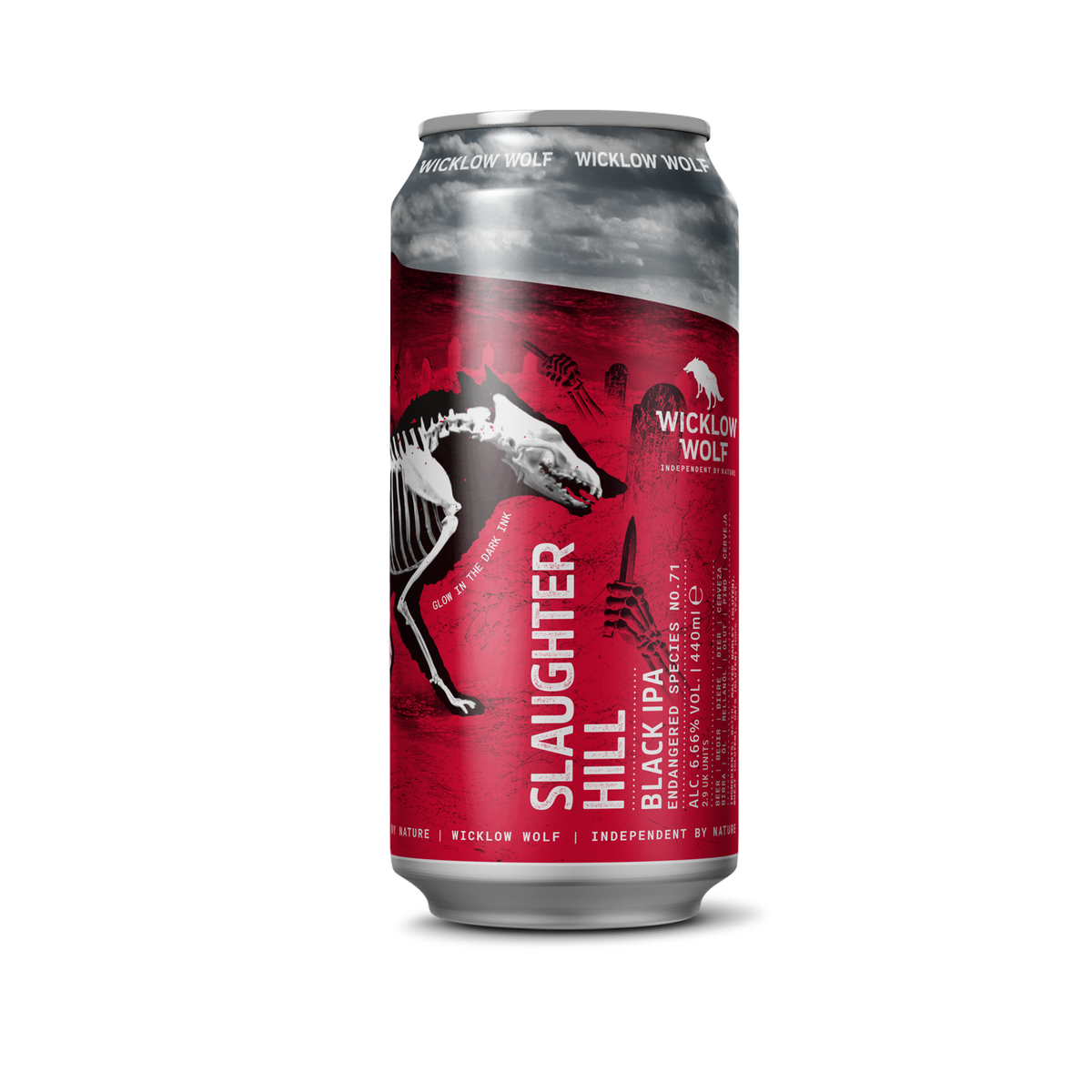 Wicklow Wolf Slaughter Hill Black IPA 6.66% - 440ml Can