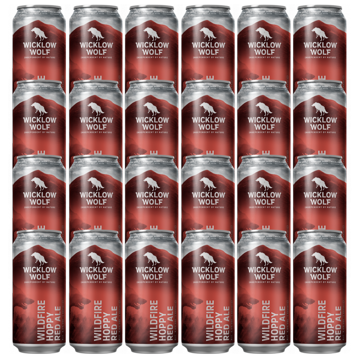24* Wicklow Wolf Wildfire Hoppy Red Ale 44cl Can