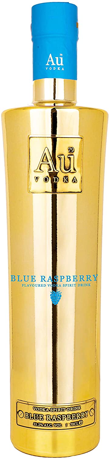 Au Vodka Blue Raspberry 35.2% 70cl