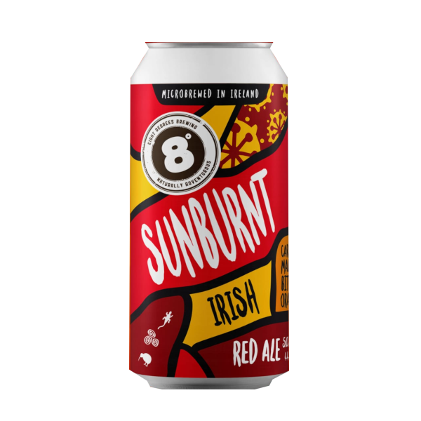 8 Degrees Sunburnt Irish Red Ale 44cl Can