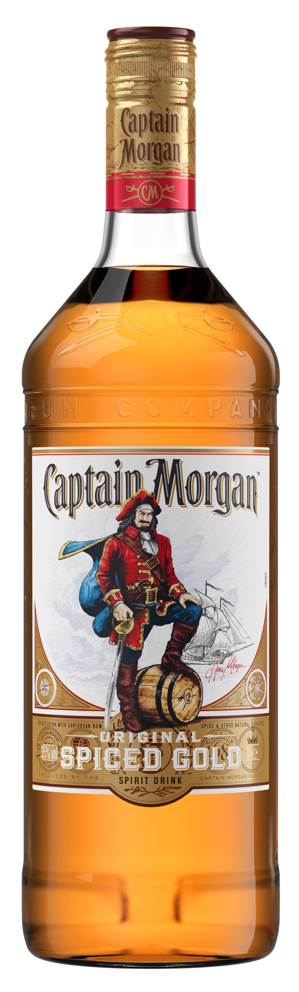 Captain Morgan Original Spiced Gold Rum  1 Litre Bottle