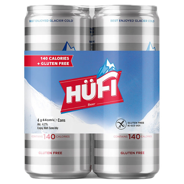Hufi Gluten Free Beer 4 pack 440ml Can