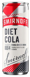 Smirnoff Vodka &amp; Diet Cola 250ml Ready to drink Premix