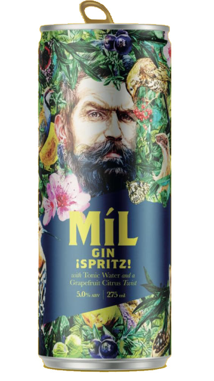 Mil Gin Spritz Grapefruit&amp;Tonic 25cl Can